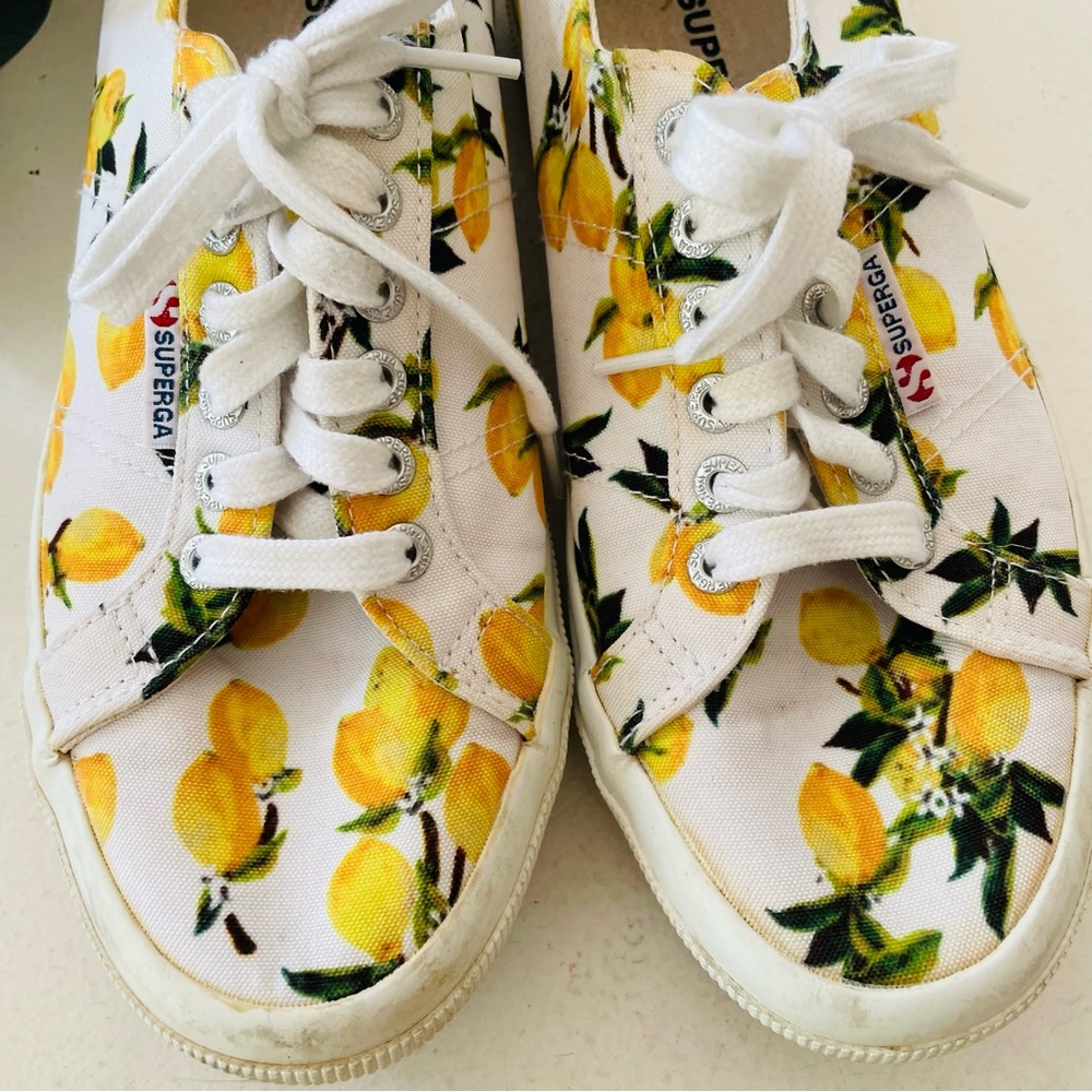 Superga 33357 Lemon Print Sneaker - Picture 3 of 13